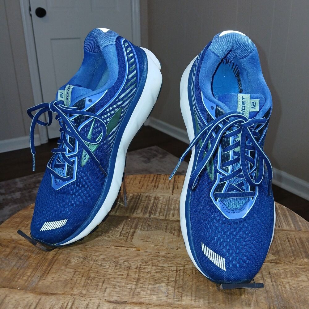 Brooks Ghost 12 Women's Running Shoes Blue Teal White 1203051B413 Size 10.5 - Picture 6 of 16